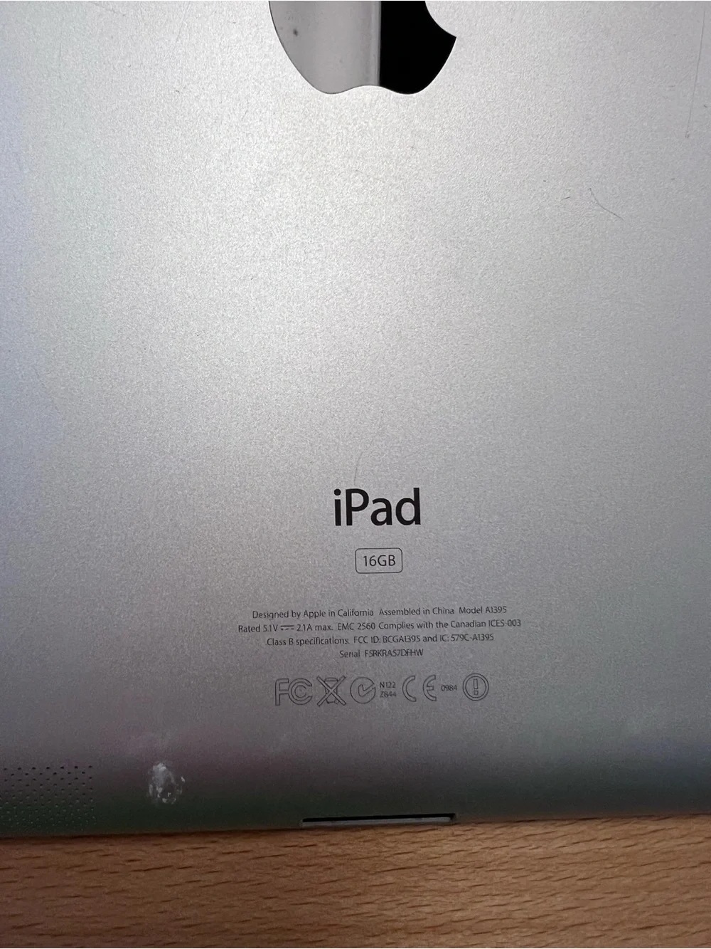 Apple iPad - Black Front Tablet with Silver Edge